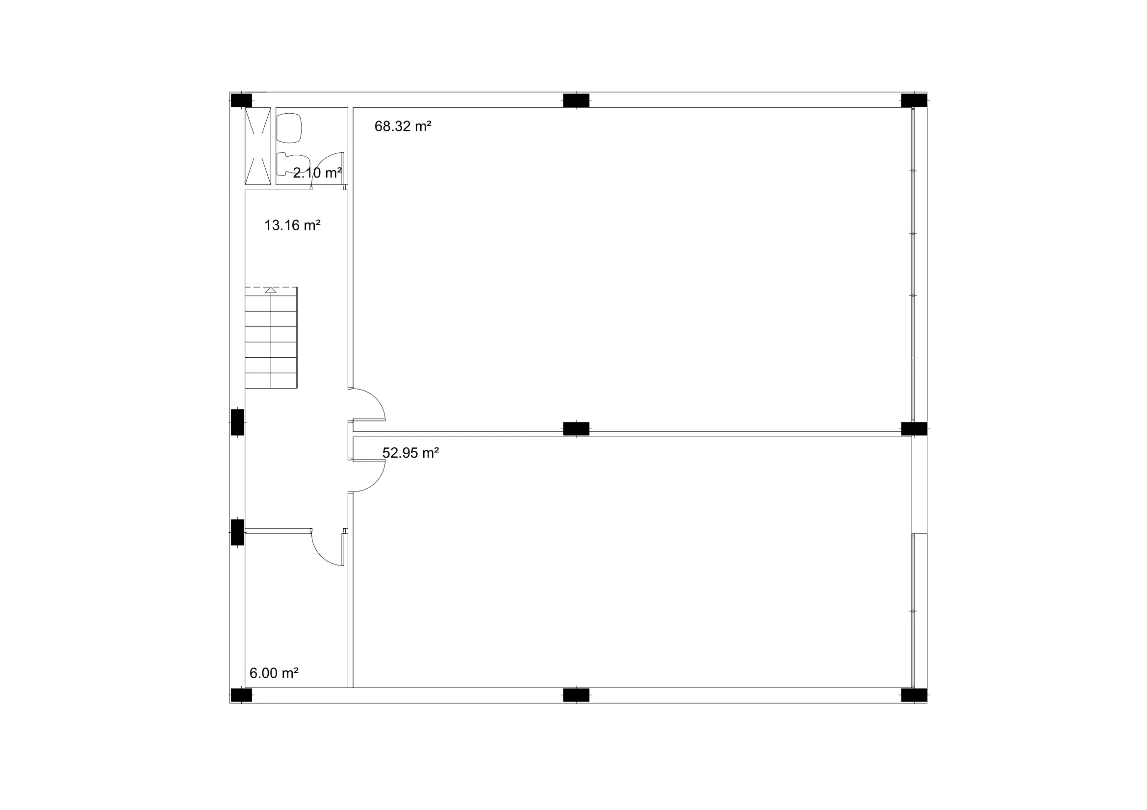 Vivid cenital representation of the blueprint